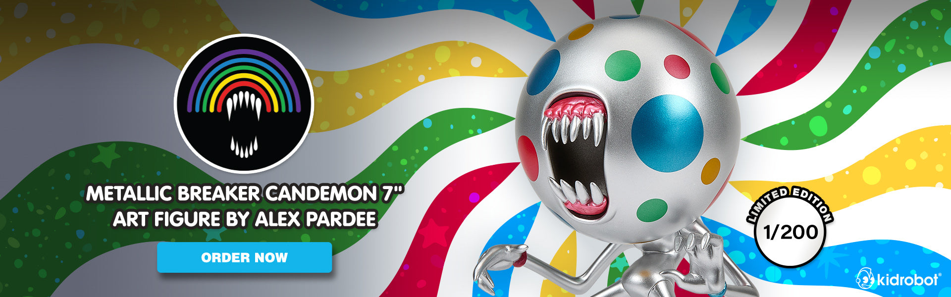Metallic Breaker Candemon Art Figure by Alex Pardee – Kidrobot.com Exclusive – Limited Edition of 200