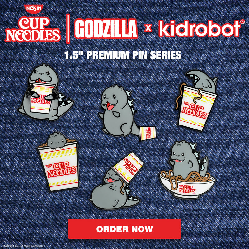 Nissin® Cup Noodles® x Godzilla 1.5" Premium Pin Series