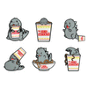 Nissin Cup Noodles x Godzilla 1.5-inch enamel pin from the Premium Pin Series featuring Godzilla design.