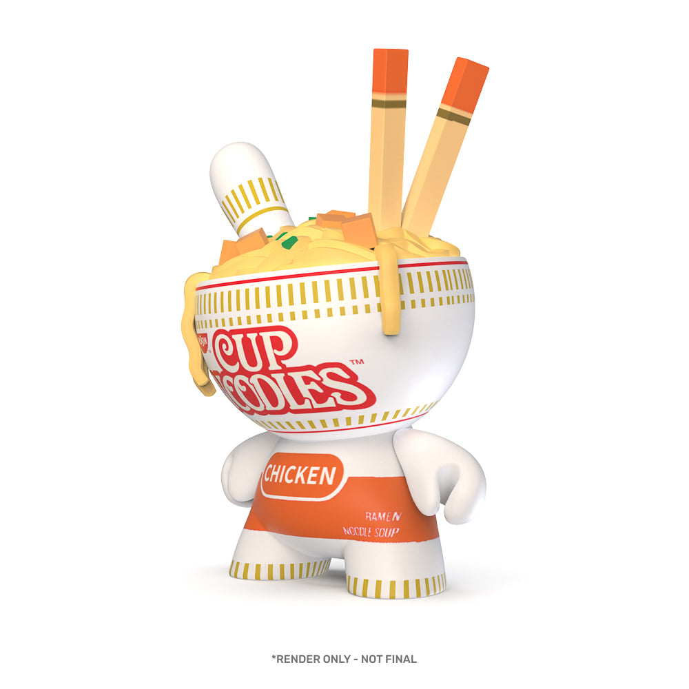 Nissin® x Kidrobot - Cup Noodles® Chicken 8" Dunny Art Figure - Kidrobot.com Exclusive (Limited Edition) - Kidrobot