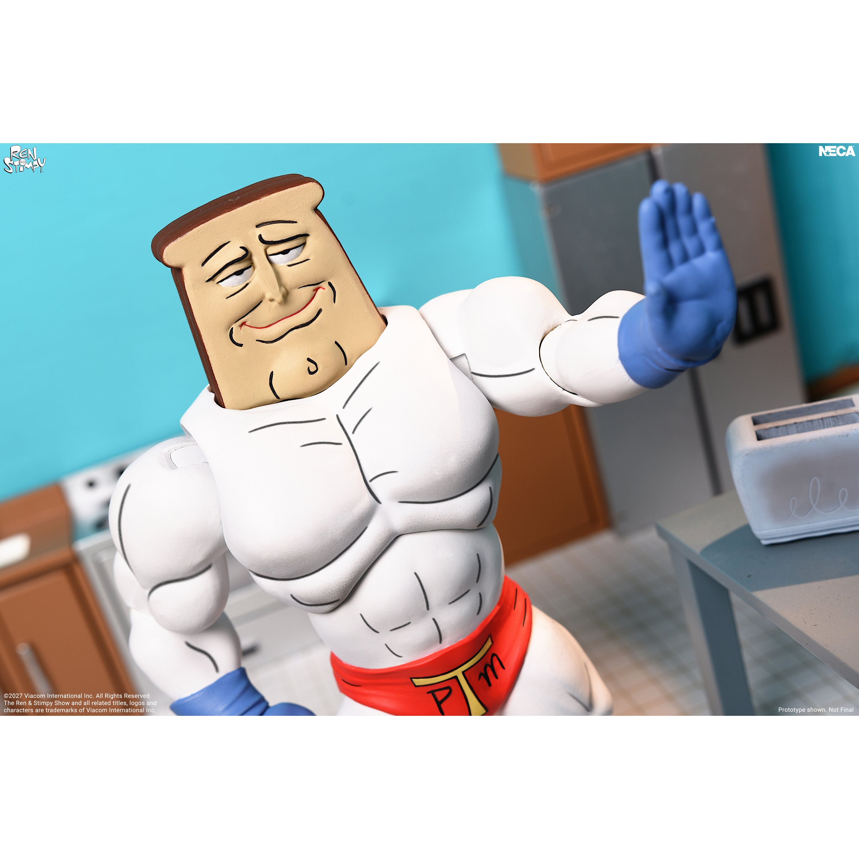 The Ren & Stimpy Show - Ultimate Powdered Toast Man 7" Scale Action Figure by NECA on Kidrobot.com