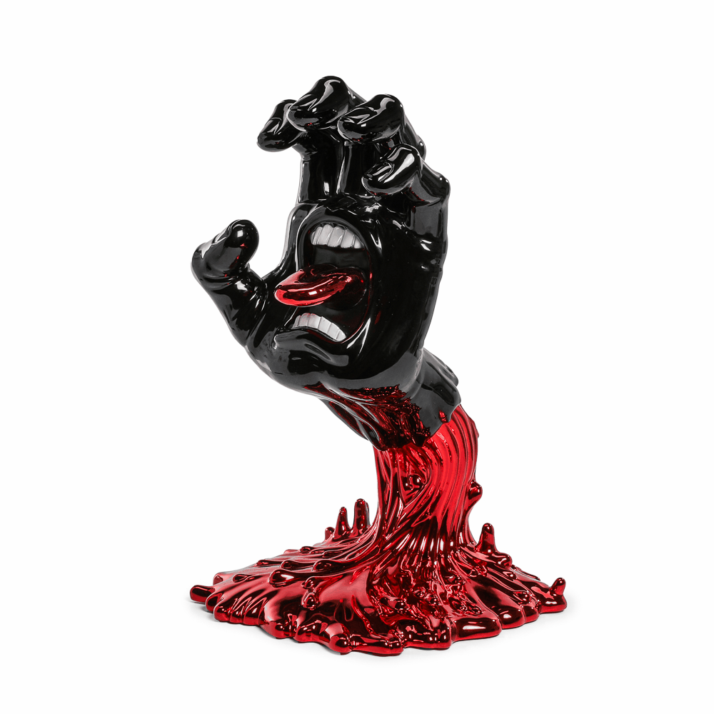 Santa Cruz Skateboards - 40th Anniversary Screaming Hand 9" Chrome Vinyl Art Figure - Blood Chrome Edition (Limited Edition of 500) (Kidrobot.com Exclusive) - Kidrobot