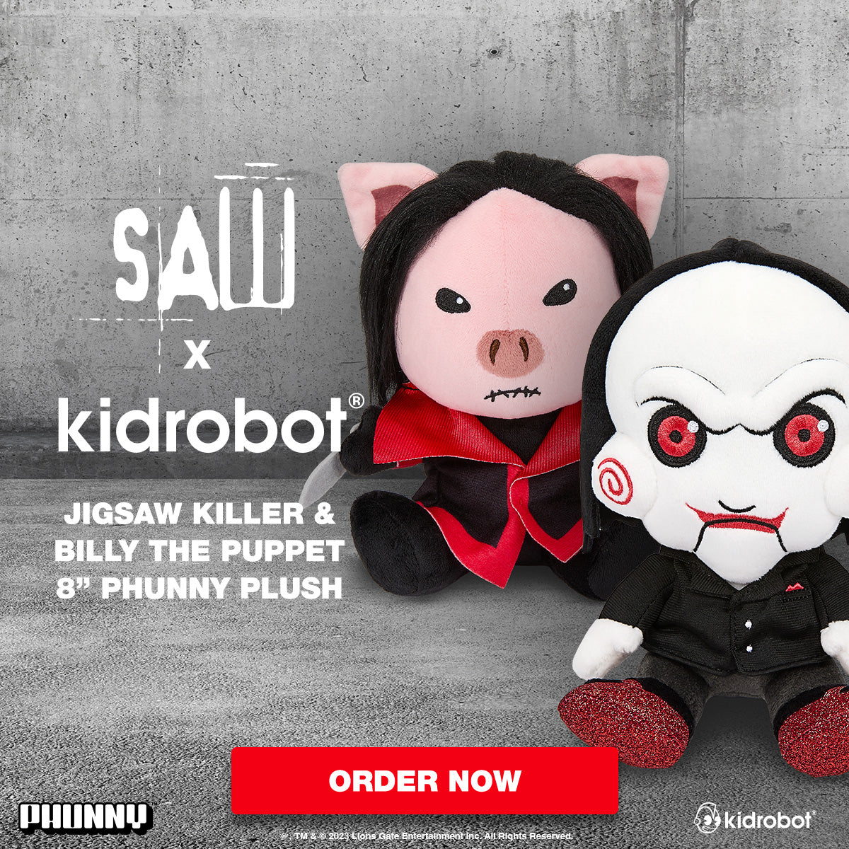 Saw: Jigsaw and Billy Plush