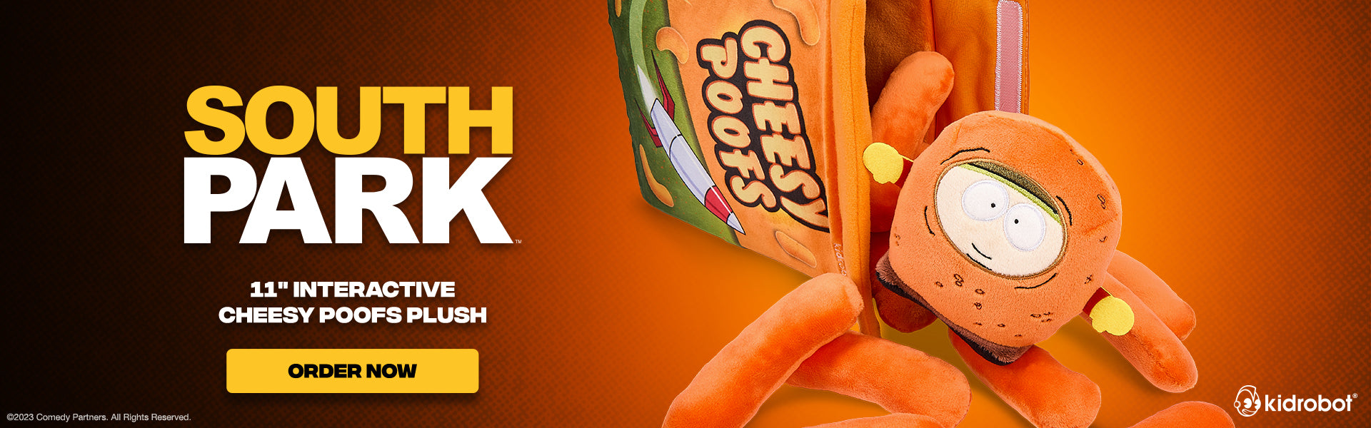 South Park 11" Interactive Cheesy Poofs Plush