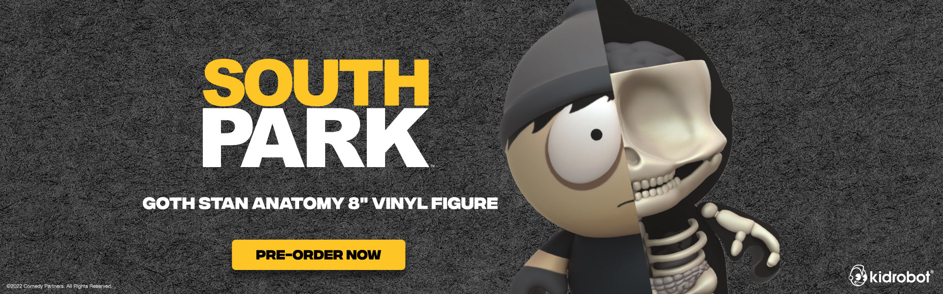 South Park Goth Stan Anatomy 8" Vinyl Figure (PRE-ORDER)