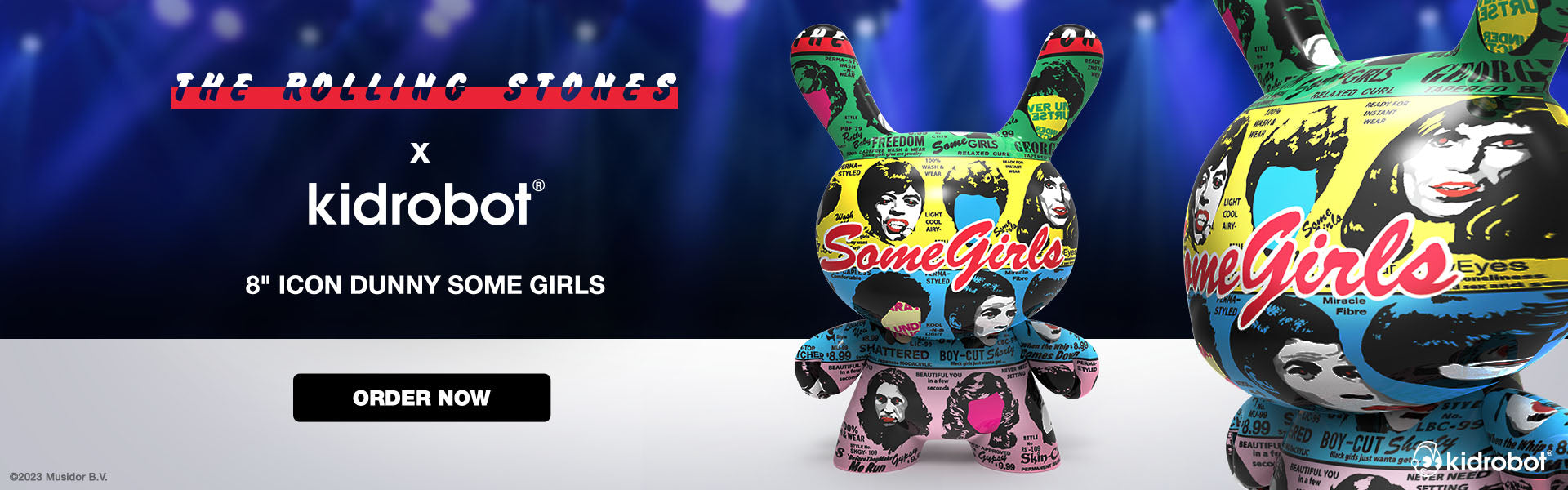 NEW Limited Edition Drop! Kidrobot x The Rolling Stones Some Girls 8" Icon Dunny Art Figure - Get it now at Kidrobot.com!