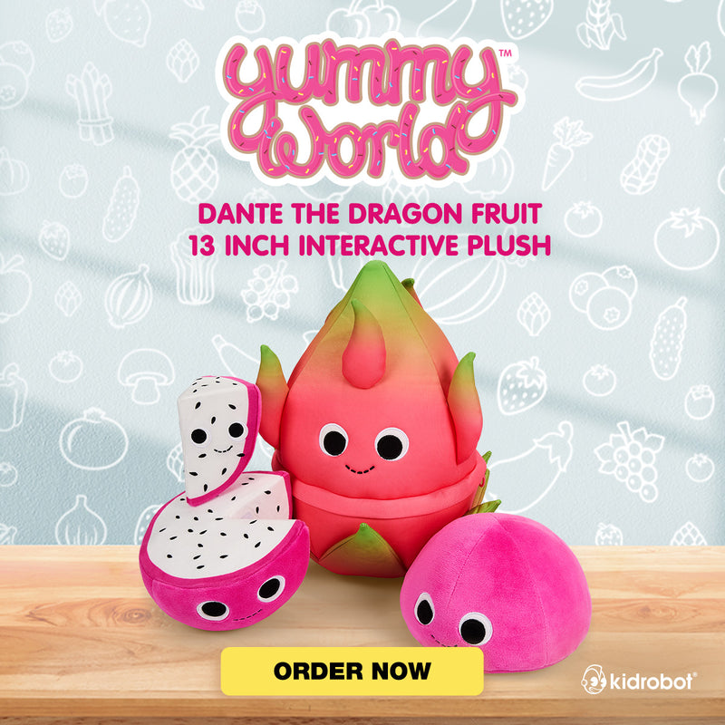 Yummy World Dante the Dragon Fruit 13” Interactive Plush