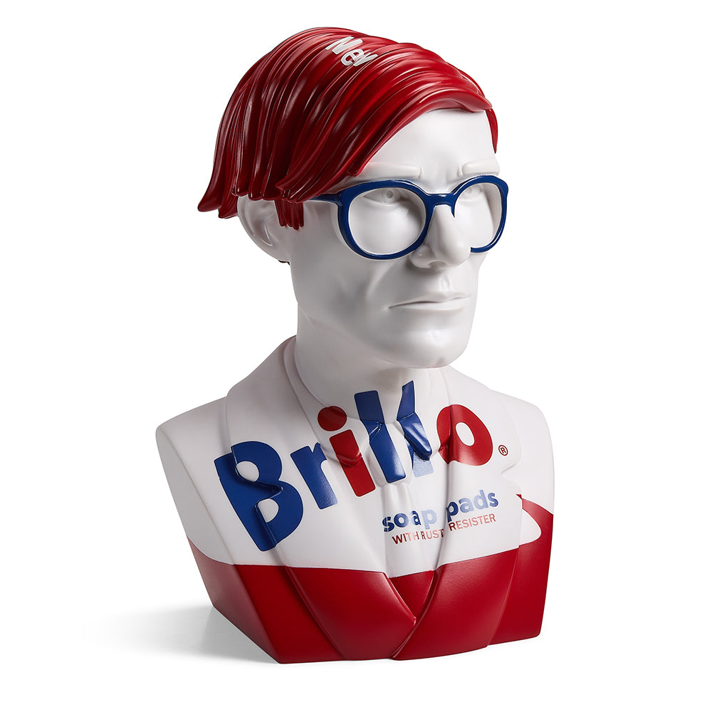   ANDY WARHOL 英字 ホワイト×レッド Andy Warhol The Bust 12