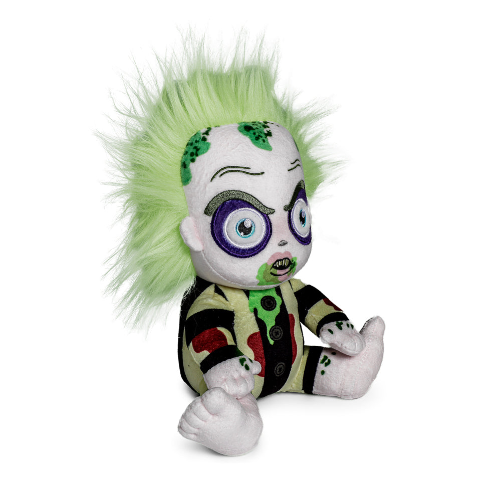 Beetlejuice Baby Phunny Plush toy featuring Beetlejuice character from the Beetlejuice franchise, soft plush with detailed costume.