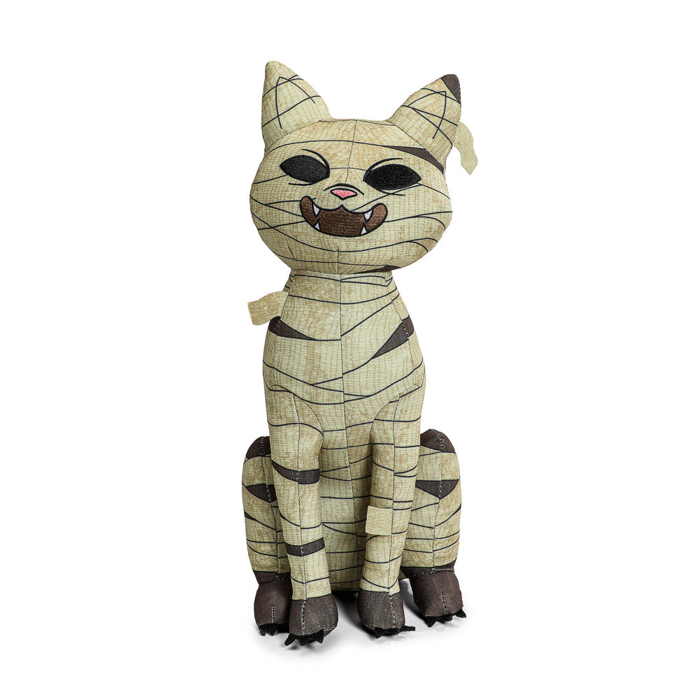 Beetlejuice Mummified Cat plush from Beetlejuice, 13-inch soft stuffed toy with mummy design, part of a plush bundle.