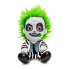 Set of four Kidrobot Beetlejuice Phunny plush toys featuring Beetlejuice in a striped suit, soft, collectible character plushies.