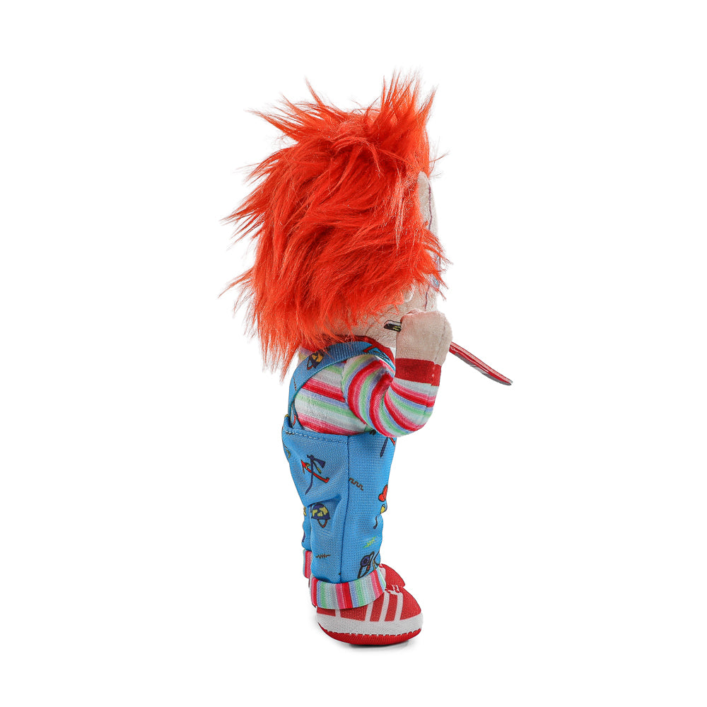 Bride of Chucky Evil Chucky Phunny plush doll standing in box, featuring detailed Chucky character from the horror movie series.