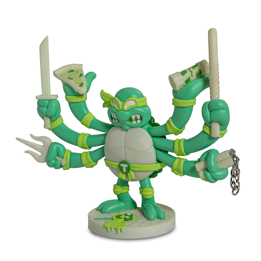 Teenage Mutant Ninja Turtles TMNT GURU resin art figure by Chogrin, Radioactive Ooze Edition, showing vibrant colors and detailed design.