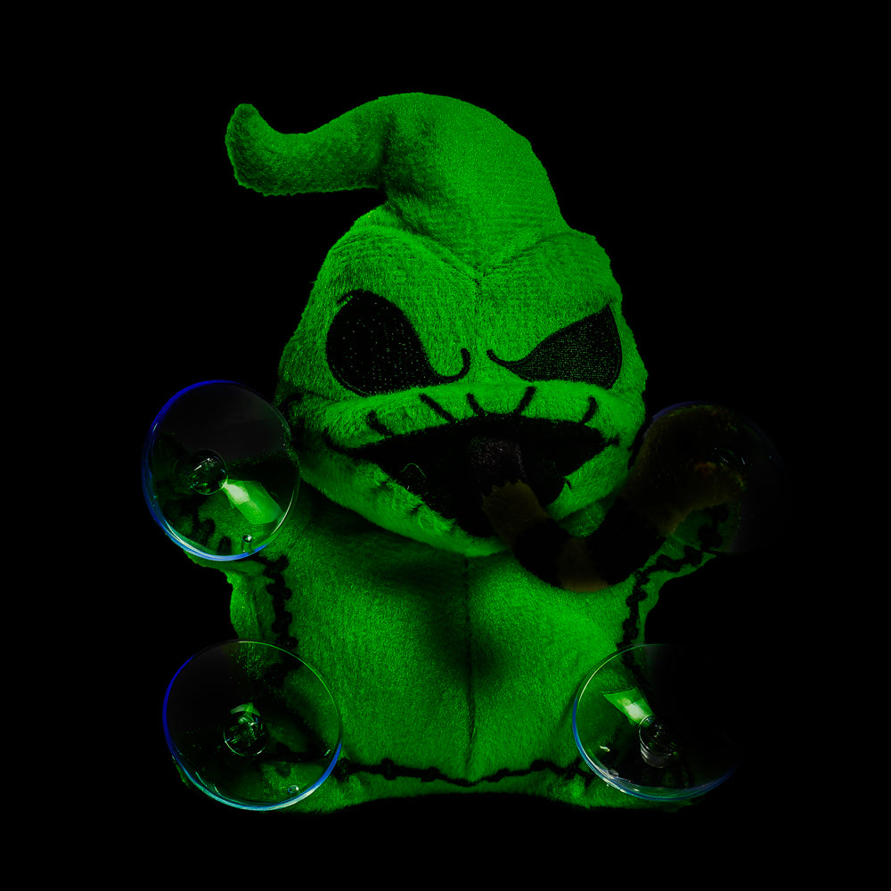 Disney The Nightmare Before Christmas Oogie Boogie plush window clinger featuring a soft, detailed Oogie Boogie character from the movie.