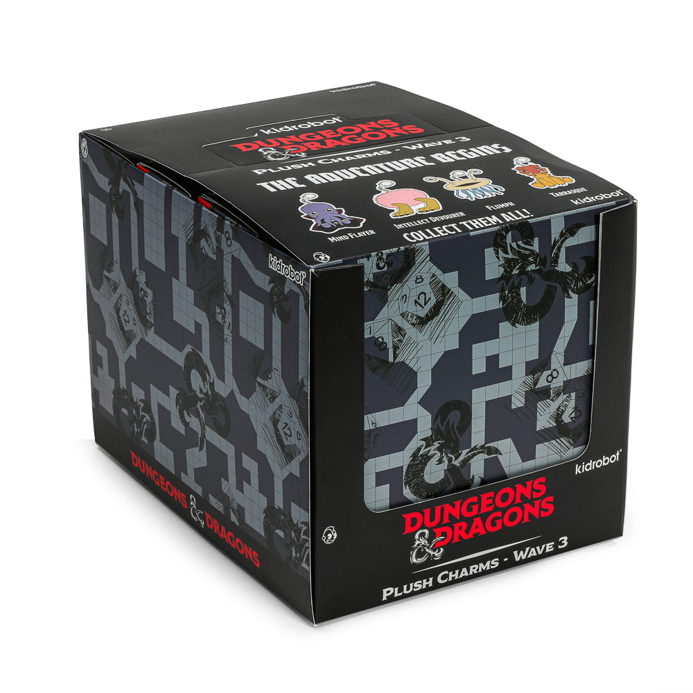 Dungeons & Dragons 3-inch plush collectible charms from Wave 3 featuring colorful fantasy character designs.