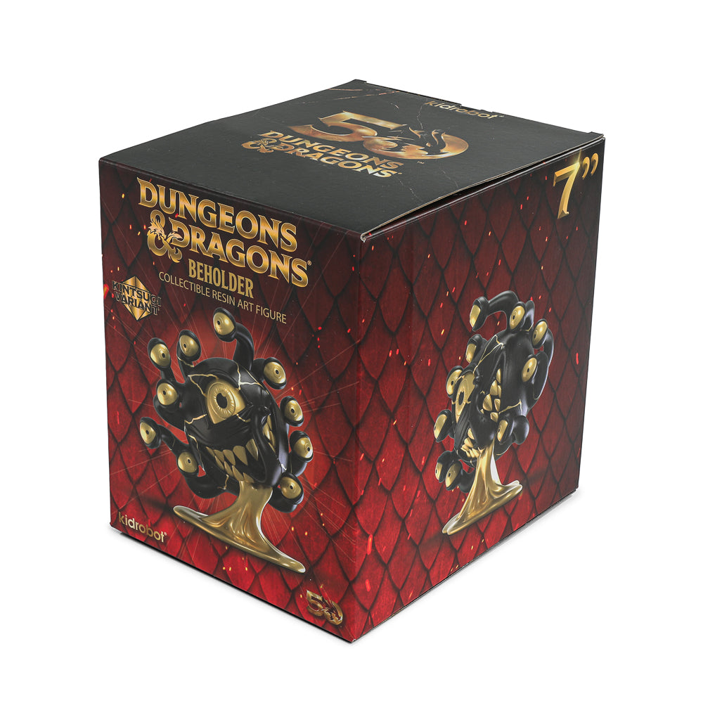 Dungeons & Dragons Beholder 7-inch resin art figure, 50th Anniversary Edition, featuring detailed monster design by Kidrobot.