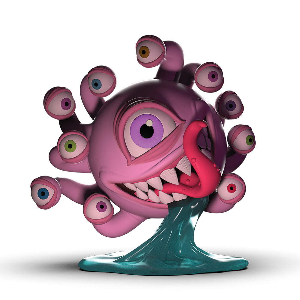 Dungeons & Dragons Beholder 7-inch resin art figure in glow-in-the-dark edition, featuring detailed design by Kidrobot.