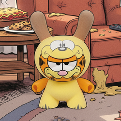 FASTFOOD VINYL きかいのO(OMEGA)太郎　インディーズソフビ Garfield 