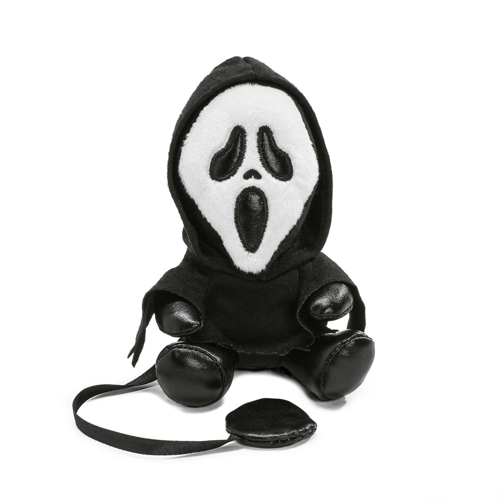 Ghost Face Plush Shoulder Phunny, soft and cozy plush shoulder toy featuring the iconic Ghost Face character from horror films.