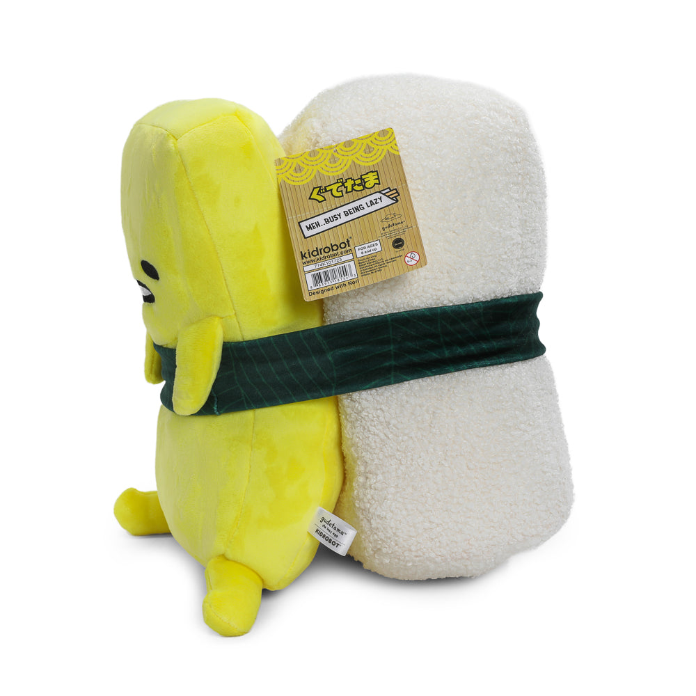 Gudetama™ Tamago 10-inch sushi plush by Kidrobot featuring soft, plush toy with adorable egg character from Sanrio.
