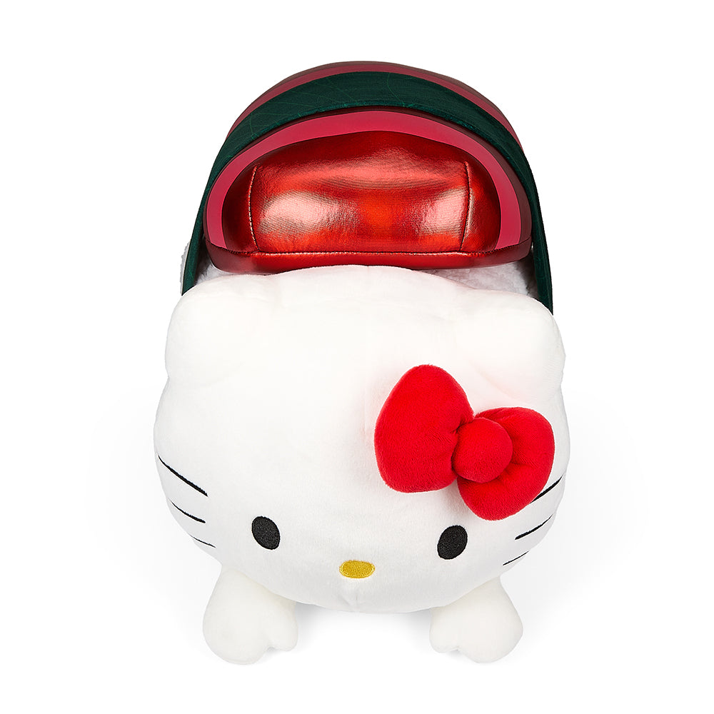 Sanrio Hello Kitty 10-inch plush toy dressed as Nigiri sushi, soft and cuddly with detailed sushi design.