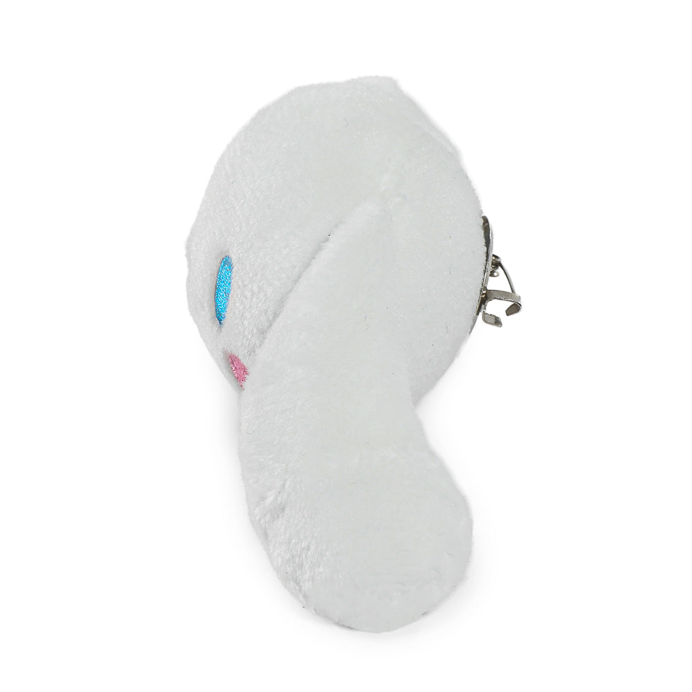 Set of four Sanrio Hello Kitty and Friends Cinnamoroll plush pins featuring colorful, soft plush designs in a bundle.