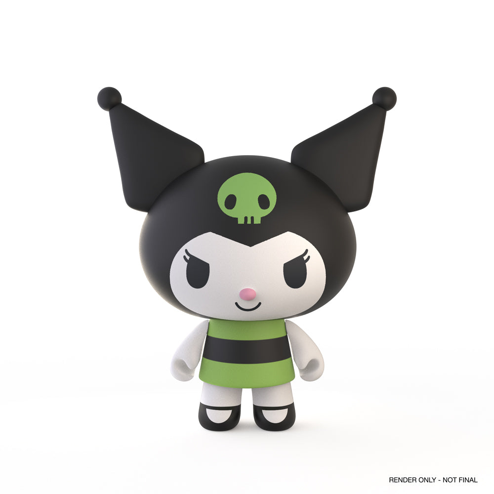 Hello Kitty and Powerpuff Girls blind box vinyl mini figure by Sanrio, featuring collectible character design from the series.