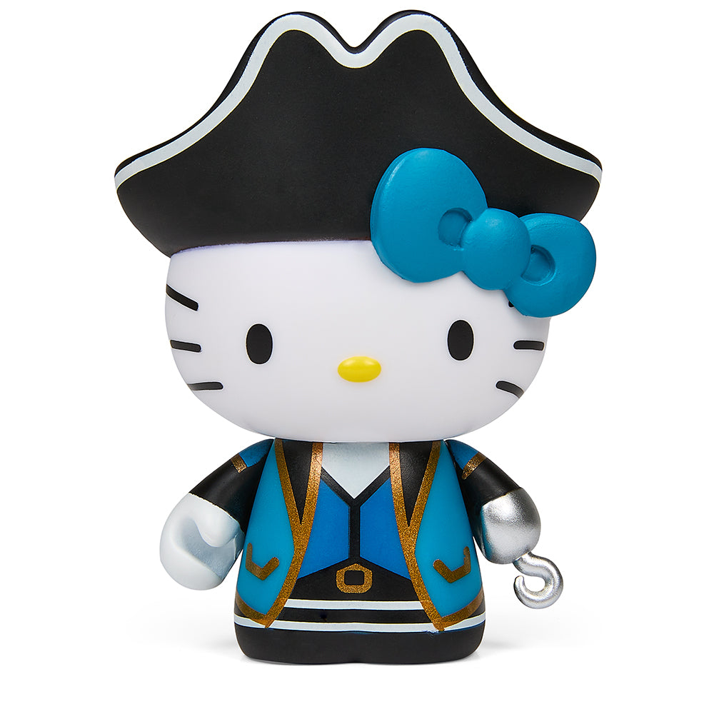 Sanrio Hello Kitty Halloween collectible vinyl mini figure dressed as a pirate from the limited edition series, 3-inch size.