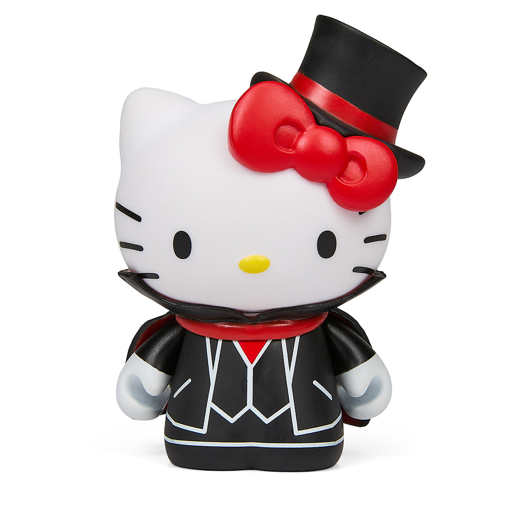 Sanrio Hello Kitty Halloween vampire vinyl mini figure from the limited edition collectible series, 3-inch vinyl toy.