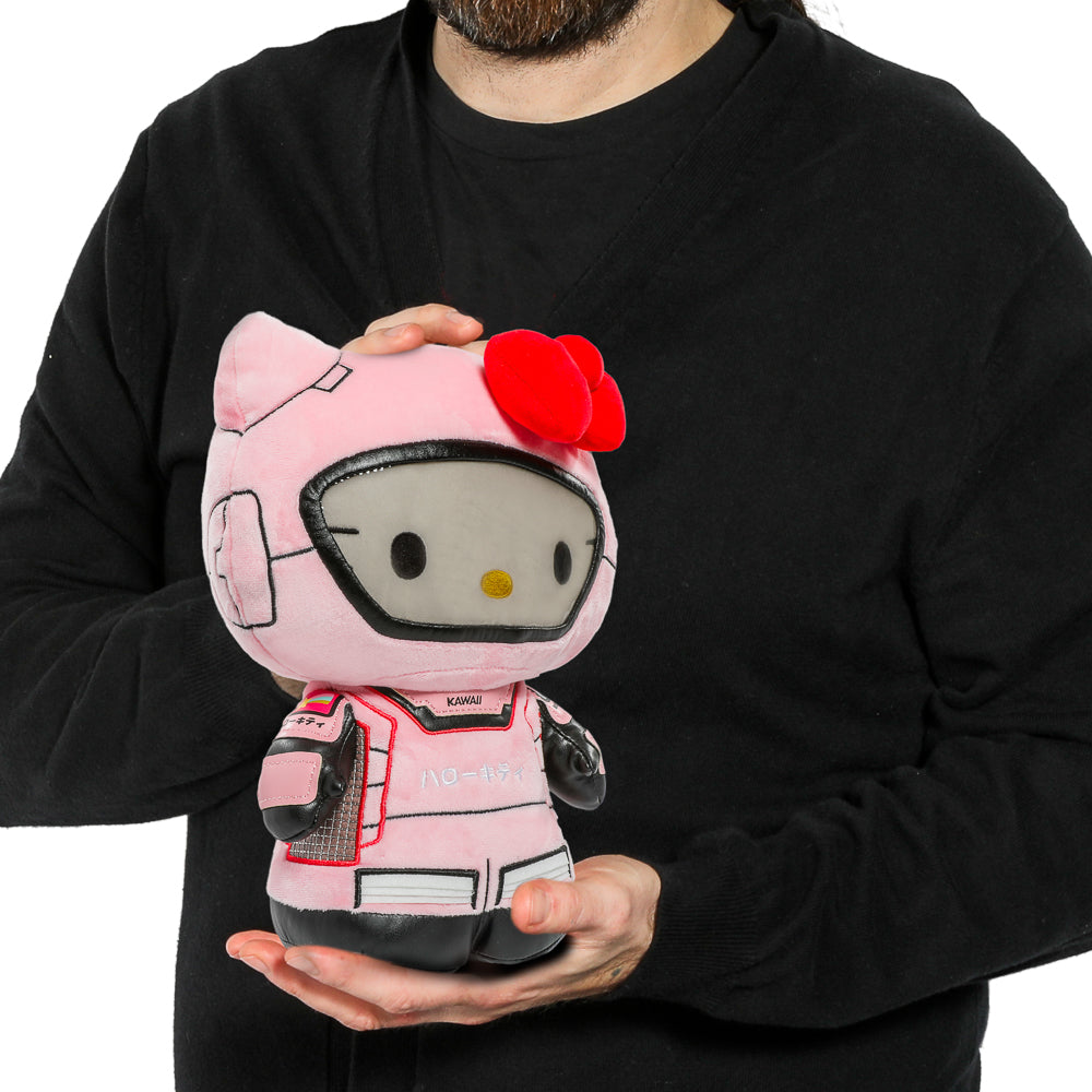 Sanrio Hello Kitty pink astronaut plush toy, 13-inch soft plush with space helmet and suit, Kidrobot exclusive character.