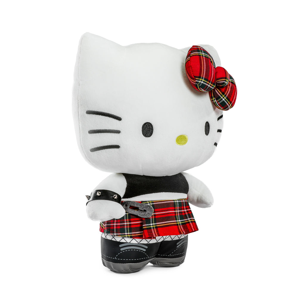 Sanrio Hello Kitty® Punk Plush by Kidrobot featuring a plush toy with punk-style accessories and vibrant colors.