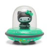 Sanrio Hello Kitty UFO Arcade Gamer 5" vinyl art figure in glow-in-the-dark edition, limited to 600, Kidrobot exclusive.