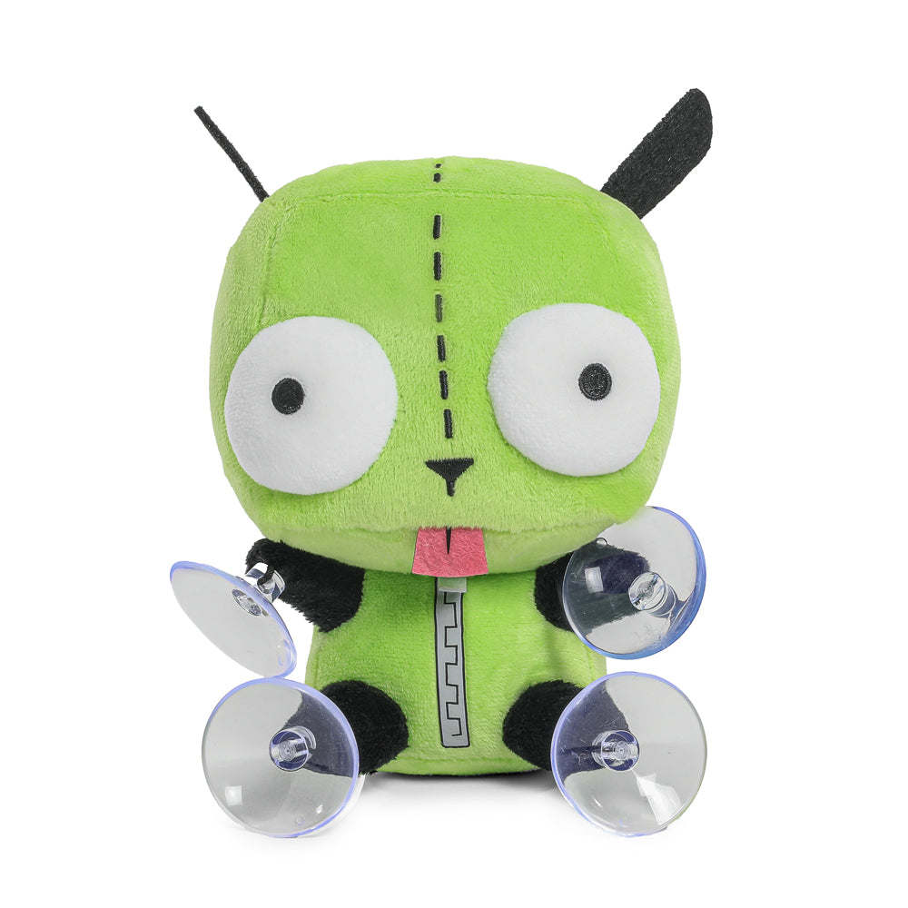 Invader Zim GIR plush dog suit window clinger featuring colorful, soft plush design and character details.