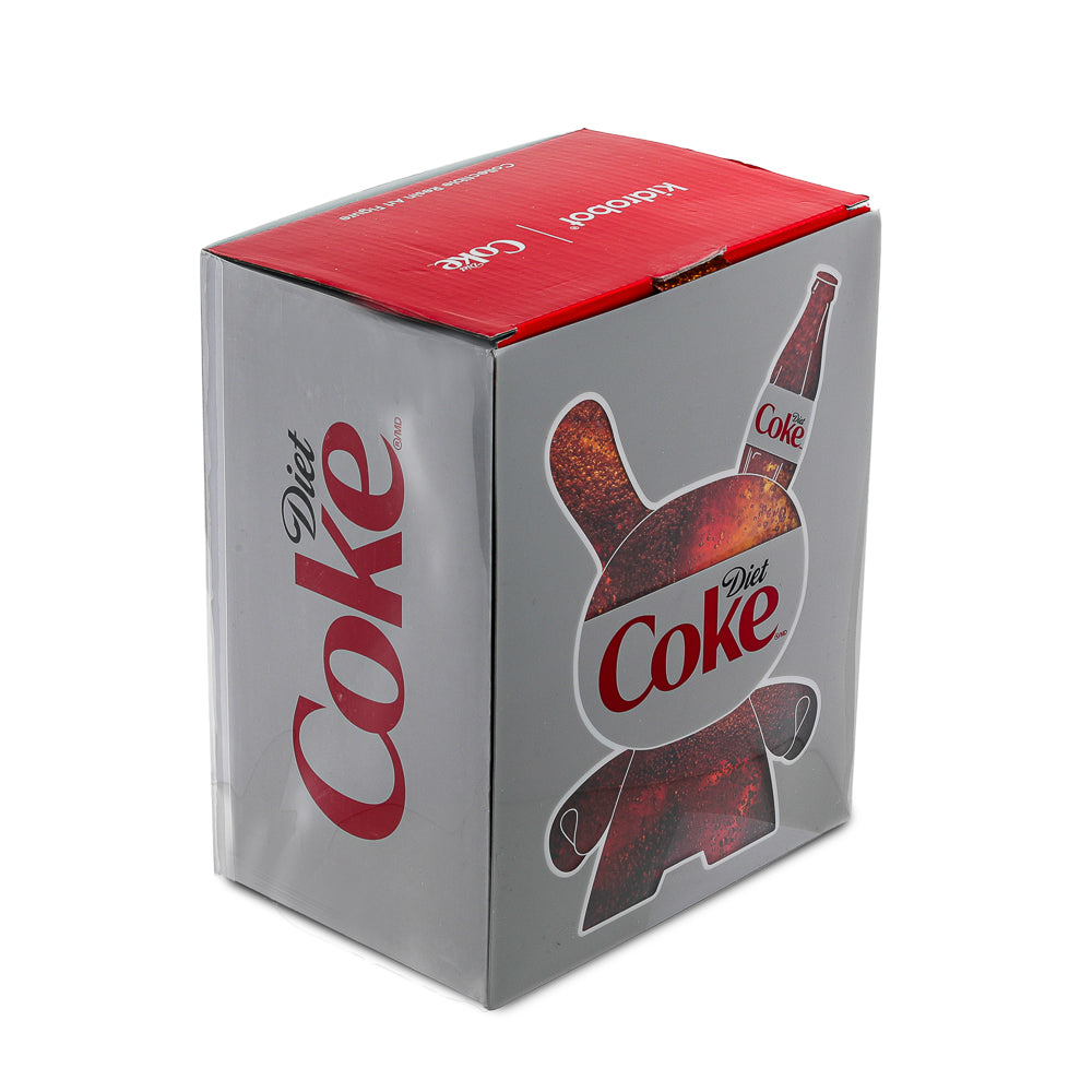 Limited edition Kidrobot Coca-Cola resin Dunny art figure, 8-inch collectible with unique design, part of a 1000-piece limited run.