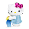 Sanrio Kidrobot Hello Kitty Aquarius Zodiac Medium Plush in blue with starry details, soft and cuddly for collectors.