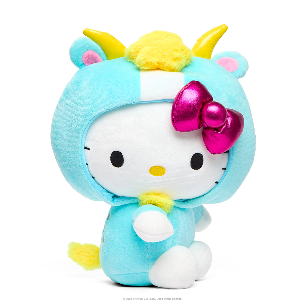 Sanrio Kidrobot Hello Kitty Zodiac Capricorn plush, medium-sized soft toy with detailed Capricorn design and adorable features.
