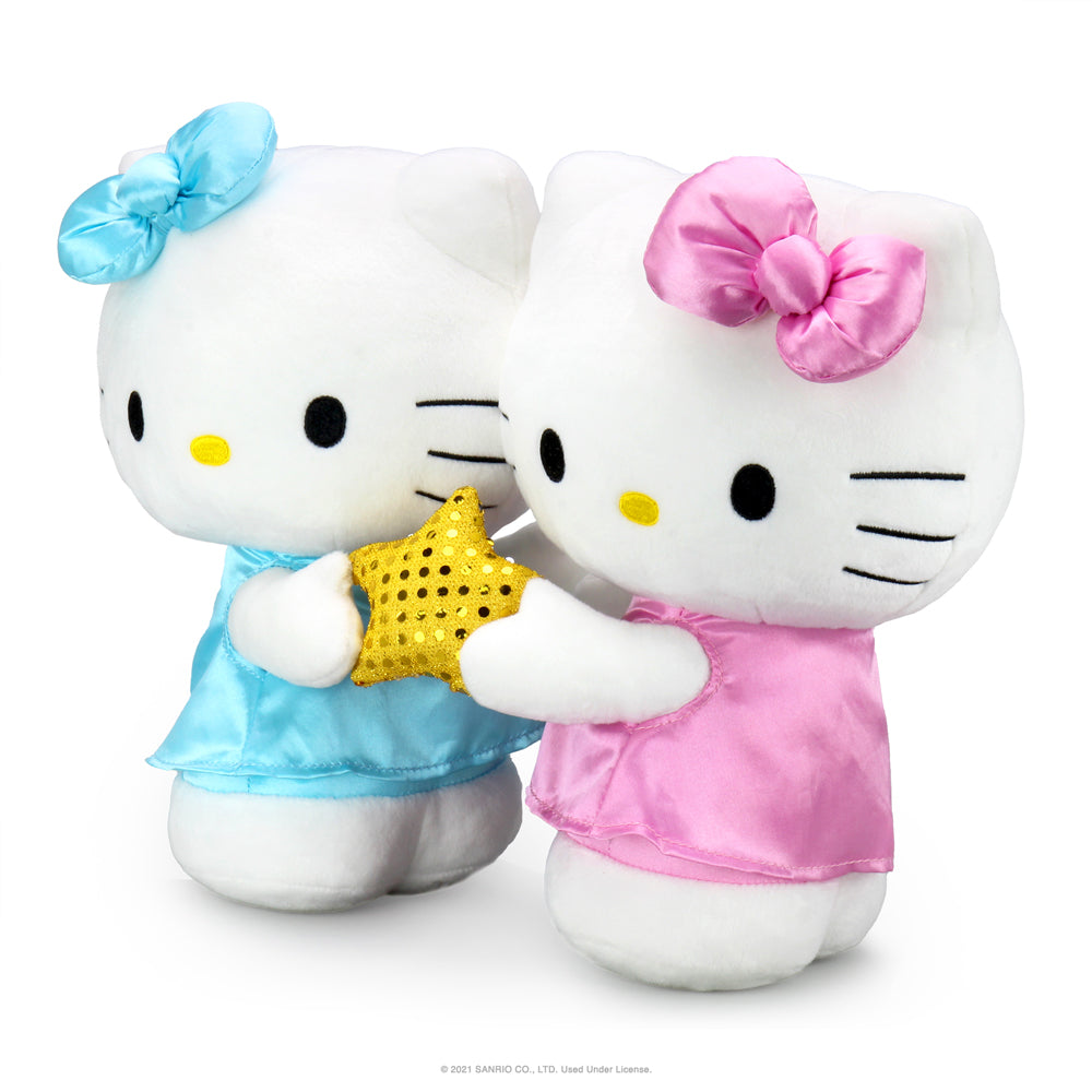 Sanrio Kidrobot Hello Kitty Zodiac Medium Plush Gemini Edition featuring a soft plush toy of Hello Kitty with Gemini zodiac details.