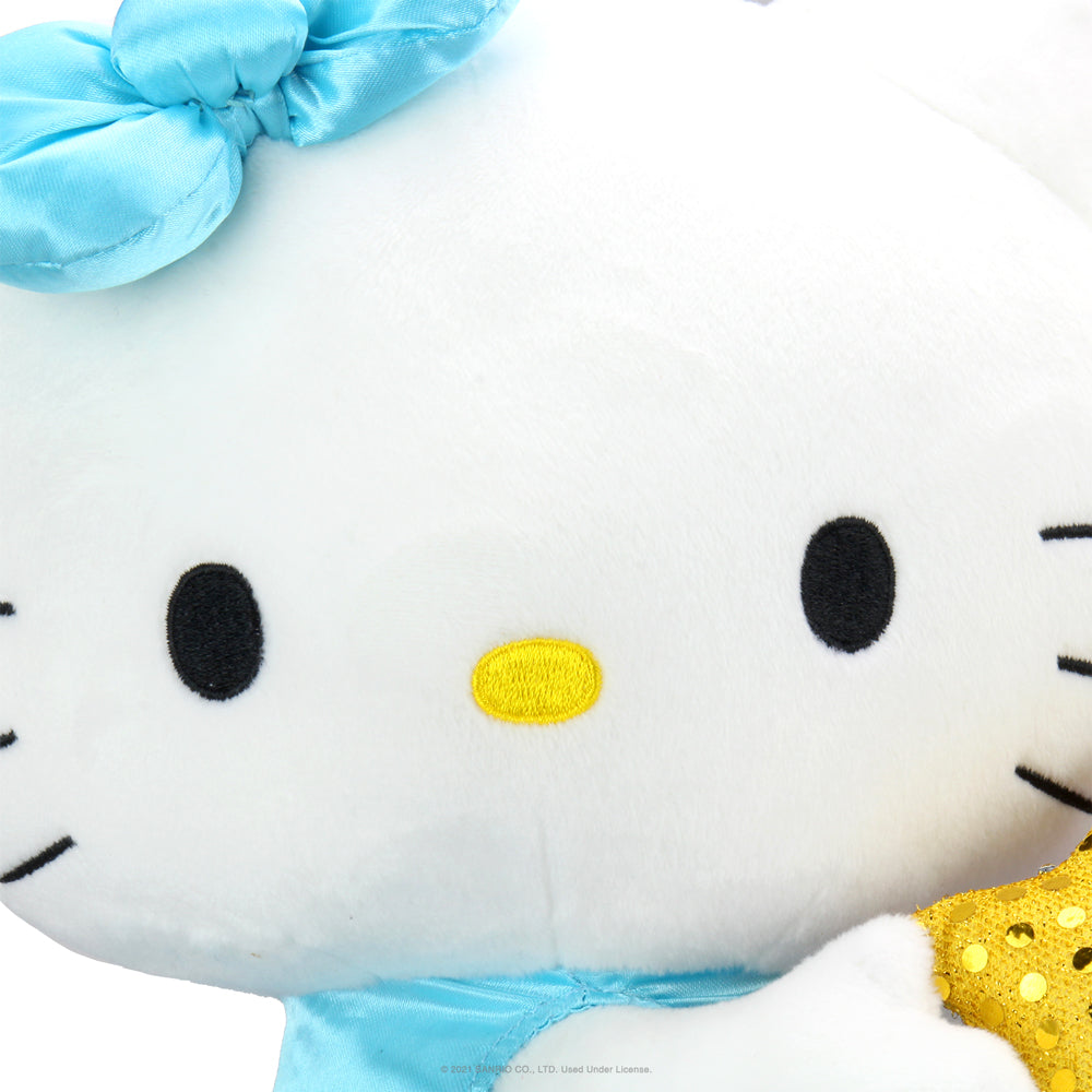 Sanrio Kidrobot Hello Kitty Zodiac Medium Plush Gemini Edition featuring a soft plush toy with Gemini zodiac symbols.