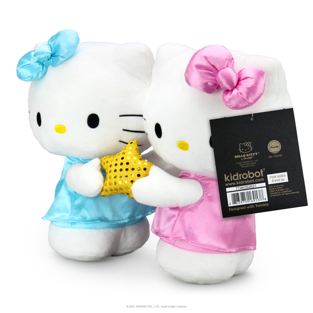Sanrio Kidrobot Hello Kitty Zodiac Gemini plush, medium-sized soft toy featuring Gemini constellation details.