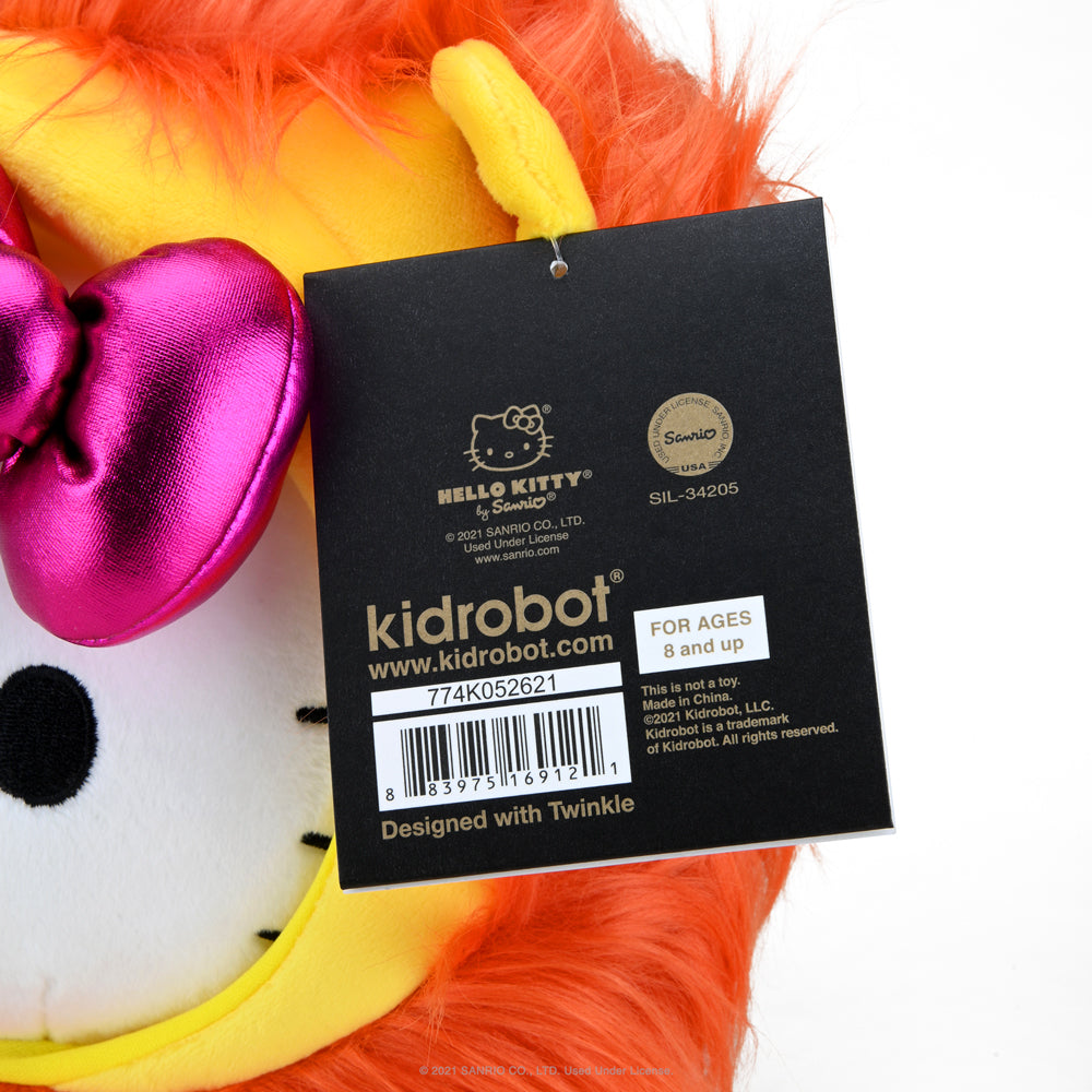 Sanrio Kidrobot Hello Kitty Zodiac Medium Plush Leo Edition featuring a soft plush Leo character with detailed zodiac design.