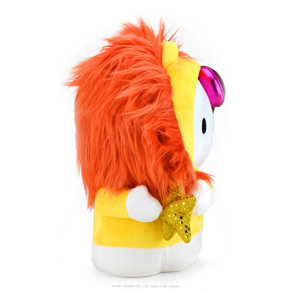 Kidrobot Hello Kitty Zodiac Medium Plush Leo Edition by Sanrio featuring a soft, cuddly Leo-themed Hello Kitty character.