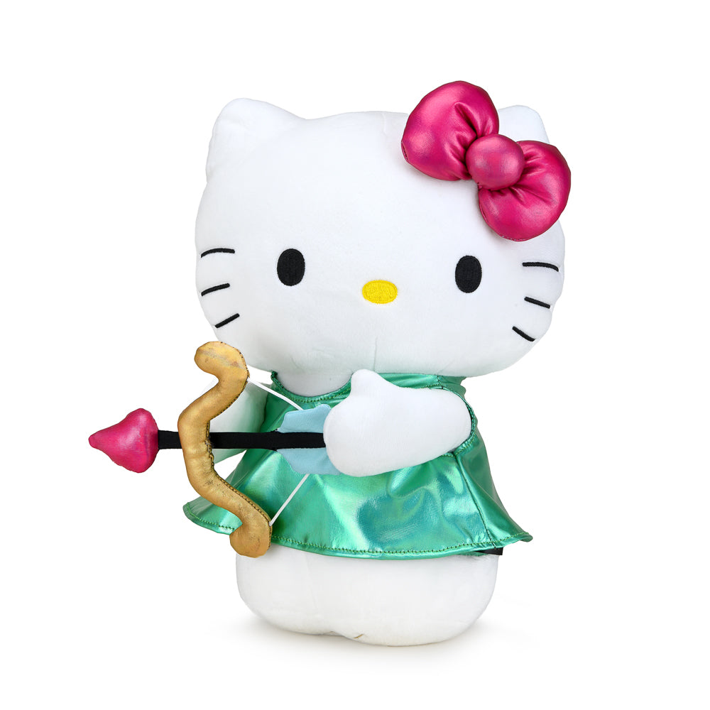 Sanrio Kidrobot Hello Kitty Sagittarius Zodiac plush toy, medium size with star sign design, soft and cuddly for kids.