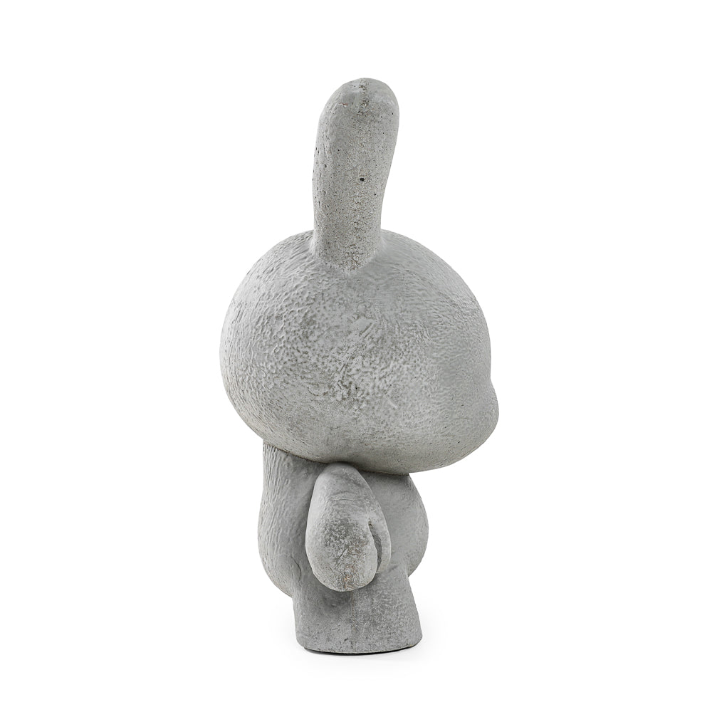 Kidrobot RAW 8-inch Concrete Dunny collectible art toy, limited edition of 1000, featuring a detailed sculpt and textured concrete finish.