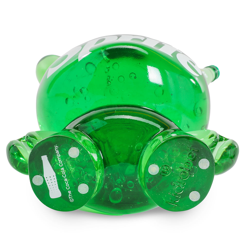 Limited edition Kidrobot Coca-Cola Sprite 8-inch resin Dunny art figure, showcasing vibrant design and collectible craftsmanship.