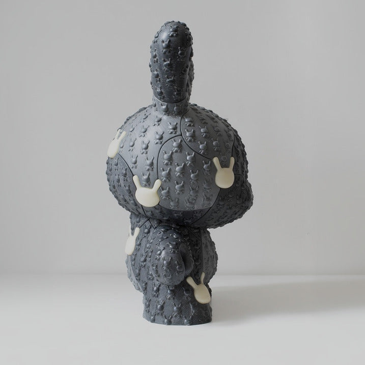 Kidrobot x Locknesters 20-inch glow-in-the-dark Dunny art figure in monochrome, limited edition of 20, pre-order, limited collectible doll.