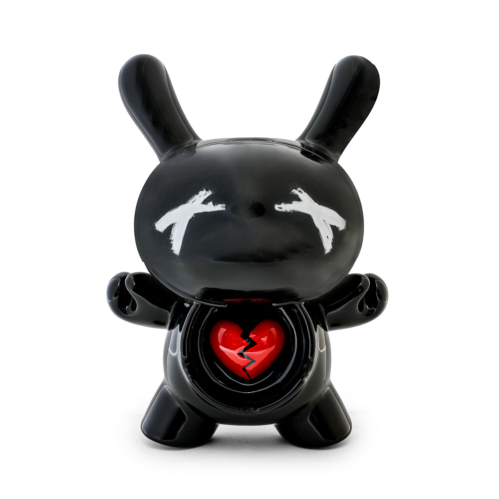 Set of three Kidrobot L.I.E. Dunny ceramic ashtrays in burned edition, featuring unique Dunny character designs.