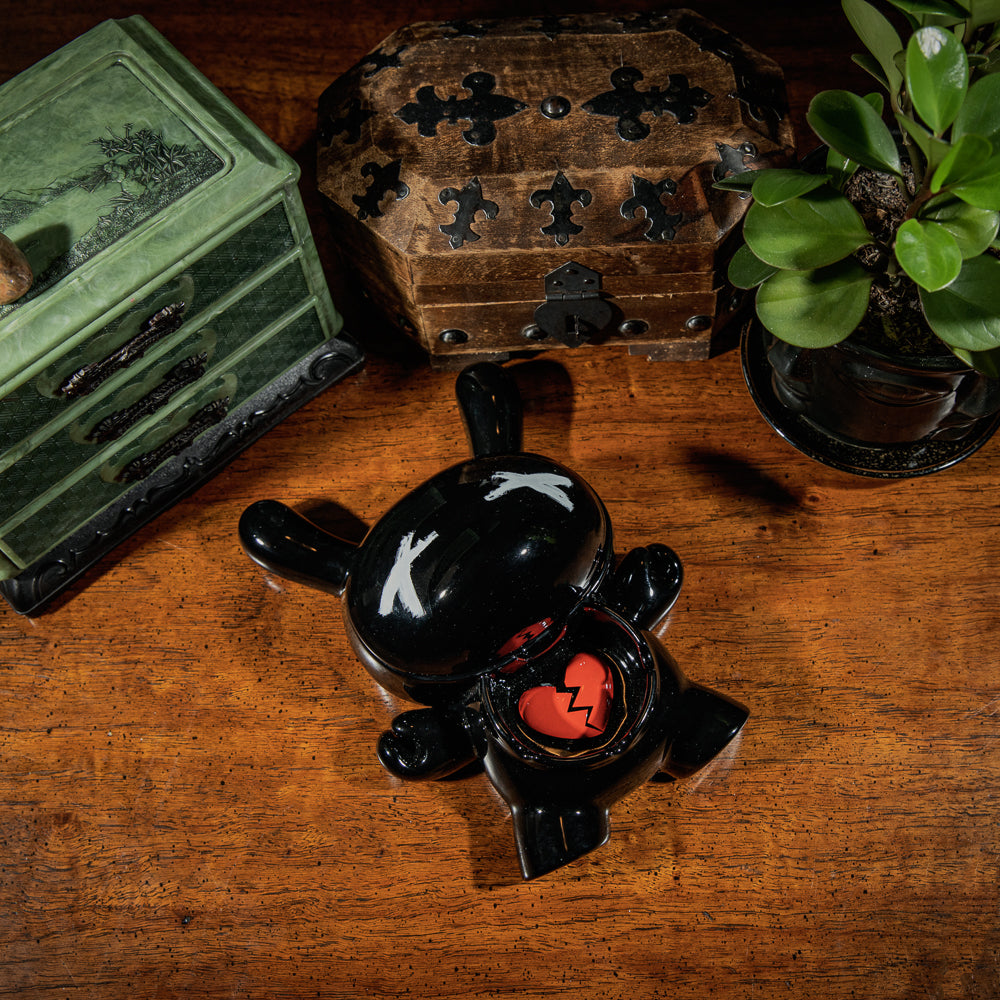 L.I.E. (LOVE ISN'T EASY) Dunny Ceramic Ashtray: BURNED Edition