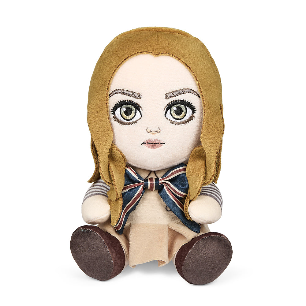 M3GAN Phunny plush by Kidrobot featuring a soft, detailed plush of the fictional character from the horror film.