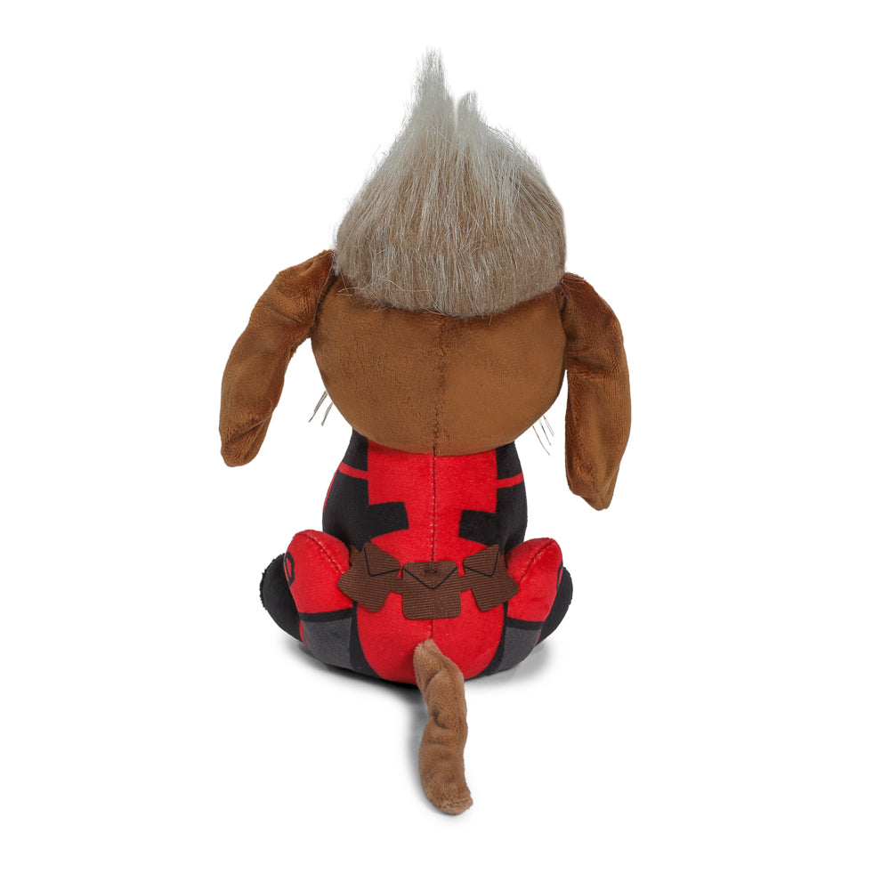 Marvel plush featuring Deadpool and Wolverine as Dogpool, soft stuffed toy from Marvel Studios, sold out.