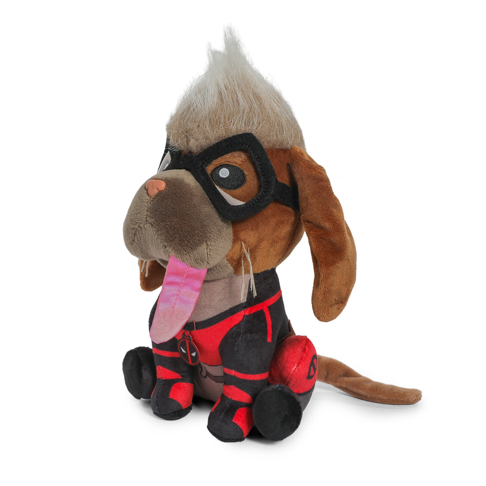 Marvel Deadpool and Wolverine Dogpool plush toy, soft Marvel Studios character plush for fans and collectors.
